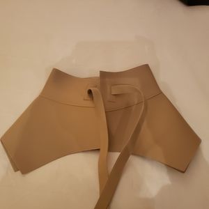 Shein Beige Peplum Tie waist belt OS